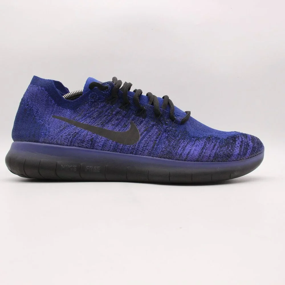 Nike Free RN Flyknit 2017 Men's 13  Deep Royal Blue Athletic Sneakers 880843-406